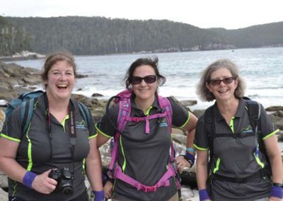 Hiking in Tasmania happy participants after Tasmanian Iconic Walks 2018 event