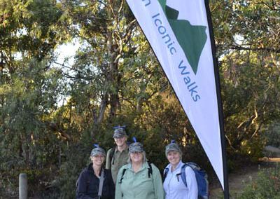 Hiking team at the start of Tasmanian Iconic Walks 2018