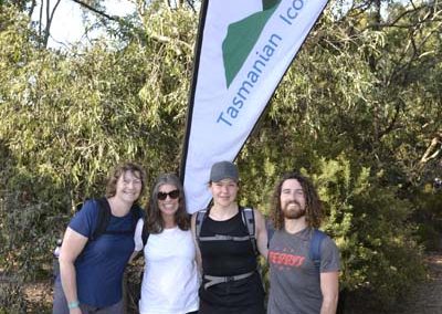 Bushwalking Tasmania hiking event 2019 start line at Tasmanian Iconic Walks