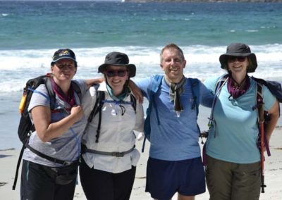 Finish line at our bushwalking event 2019 at Tasmanian Iconic Walks