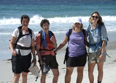 Happy walkers from our Tasmanian hiking events 2019 finish line at Tasmanian Iconic Walks