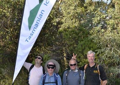 Hiking in Tasmania event 2019 start line with Tasmanian Iconic Walks