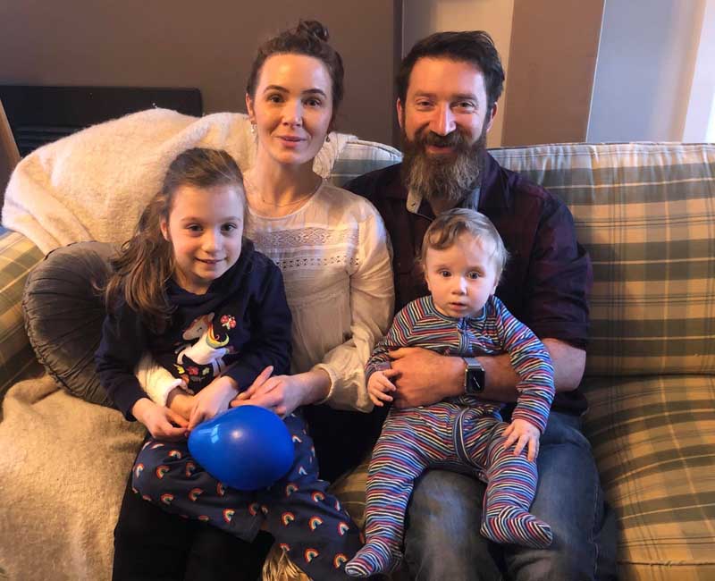 stroke survivor matt picone and family with tasmanian iconic walks hobart