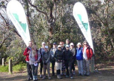 2020 Tasmanian Iconic Walks start line happy participants