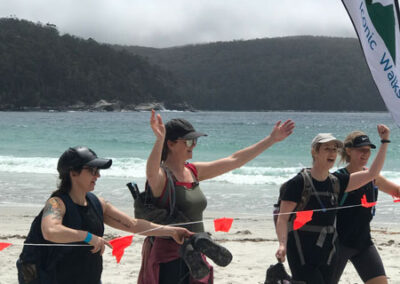 finish line tasmanian walks fortescue bay tasmanian iconic walks 2021