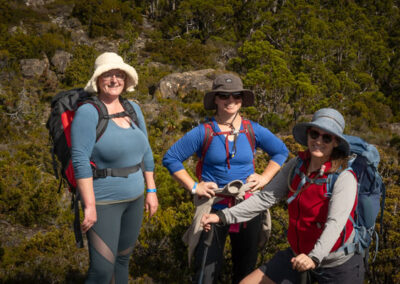 2024 tarn shelf fundraising hike team with tasmanian iconic walks