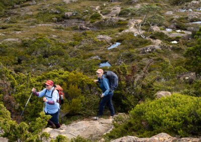 2024 tarn shelf track fundraising hike team with tasmanian iconic walks