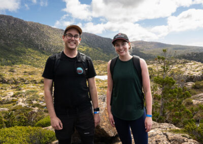 2024 tarn shelf walk fundraising hike team with tasmanian iconic walks