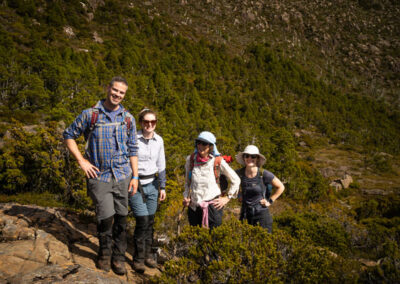 2024 tasmania hiking fundraisier tarn shelf with tasmanian iconic walks